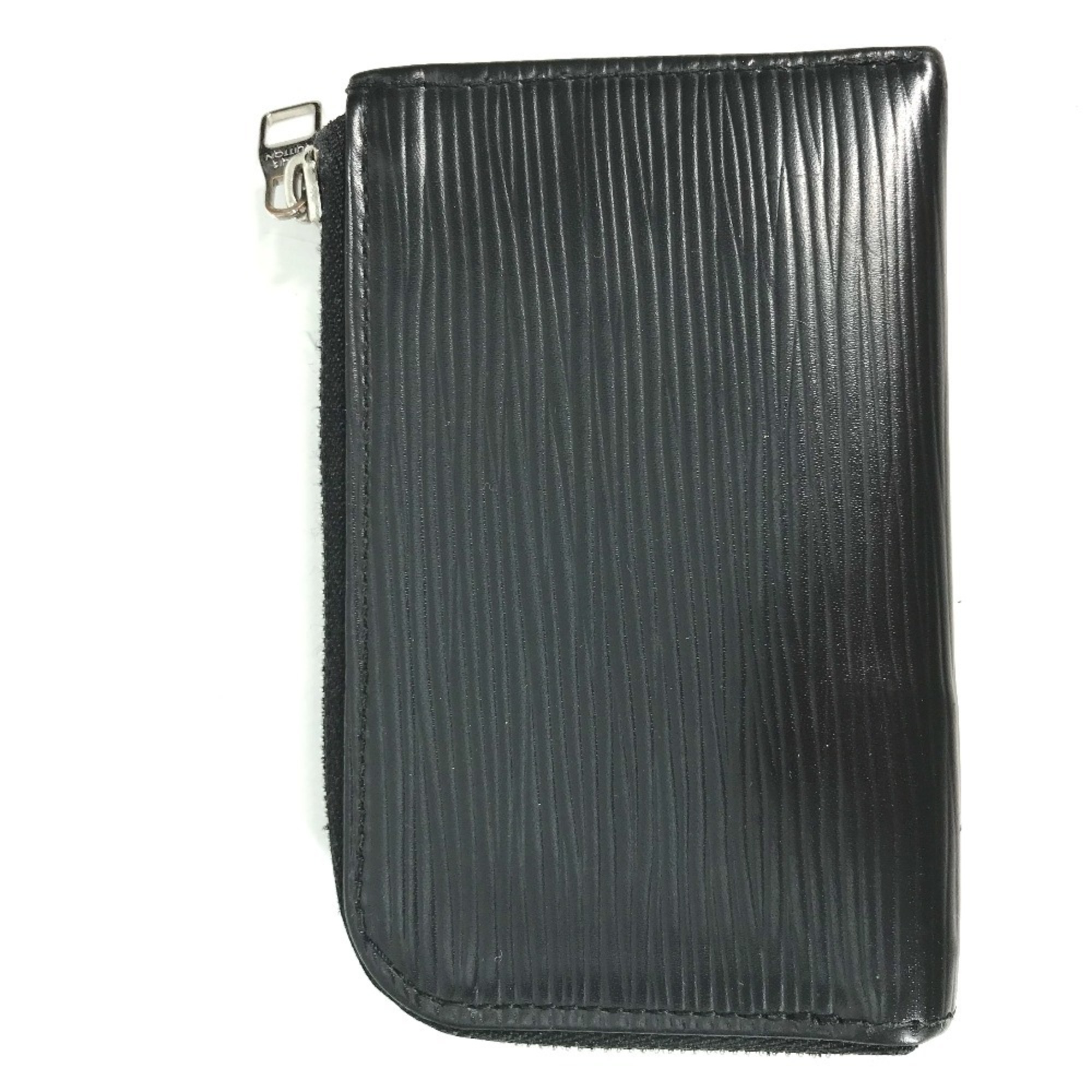 LOUIS VUITTON M61809 Epi Porto Monnaie NM Coin Purse Wallet L-Shaped Wallet/Coin Case Leather Men's Black