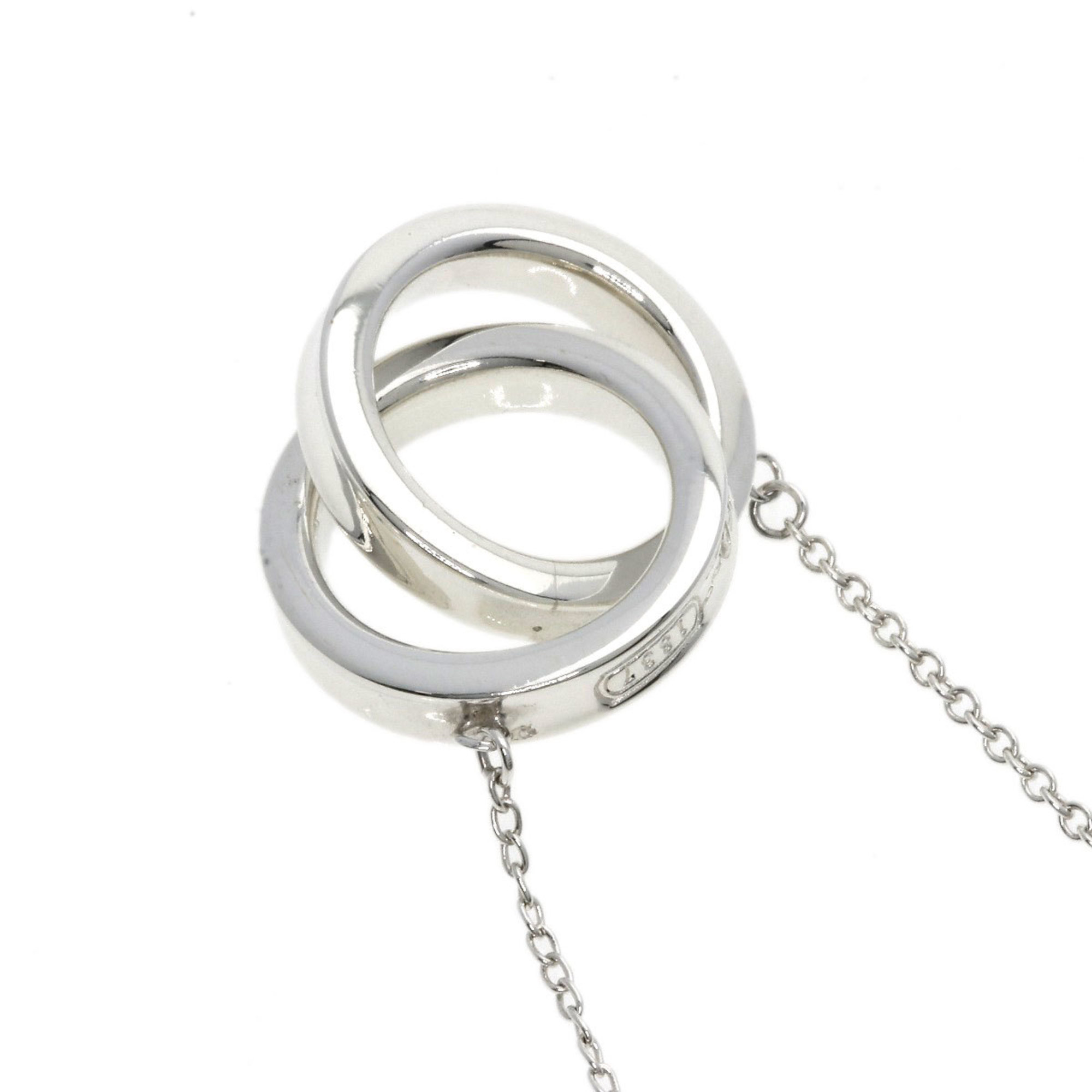 Tiffany & Co. Interlocking Circle Necklace, Silver, Women's, TIFFANY