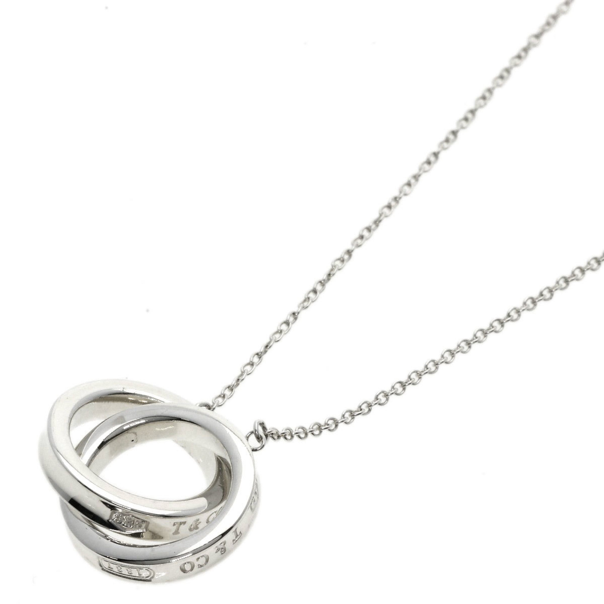 Tiffany & Co. Interlocking Circle Necklace, Silver, Women's, TIFFANY