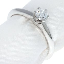 Tiffany solitaire diamond ring, platinum PT950, for women, TIFFANY&Co.