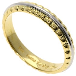 Christian Dior Dior Design Ring, 18K Yellow Gold PT950, Women's