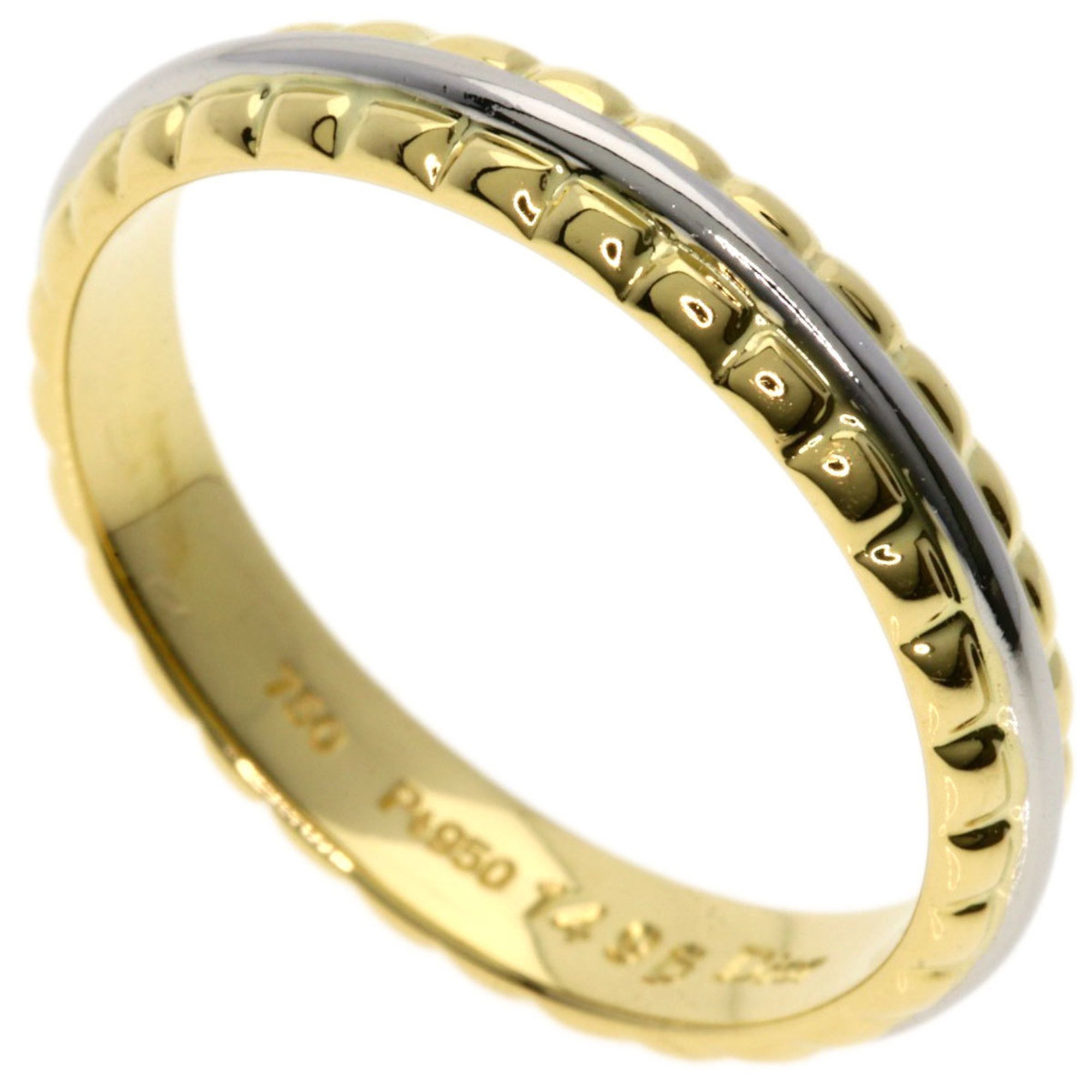 Christian Dior Dior Design Ring, 18K Yellow Gold PT950, Women's