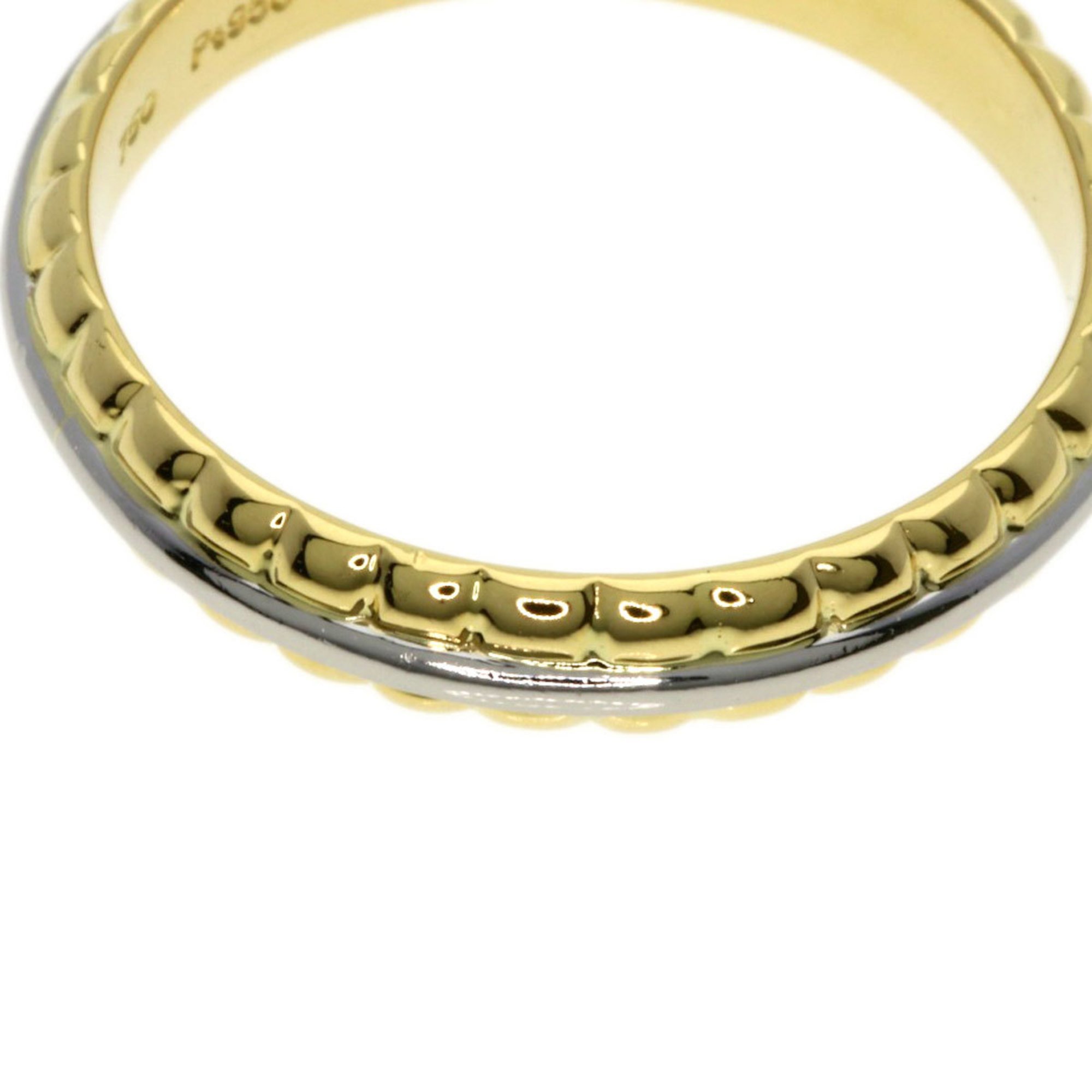 Christian Dior Dior Design Ring, 18K Yellow Gold PT950, Women's