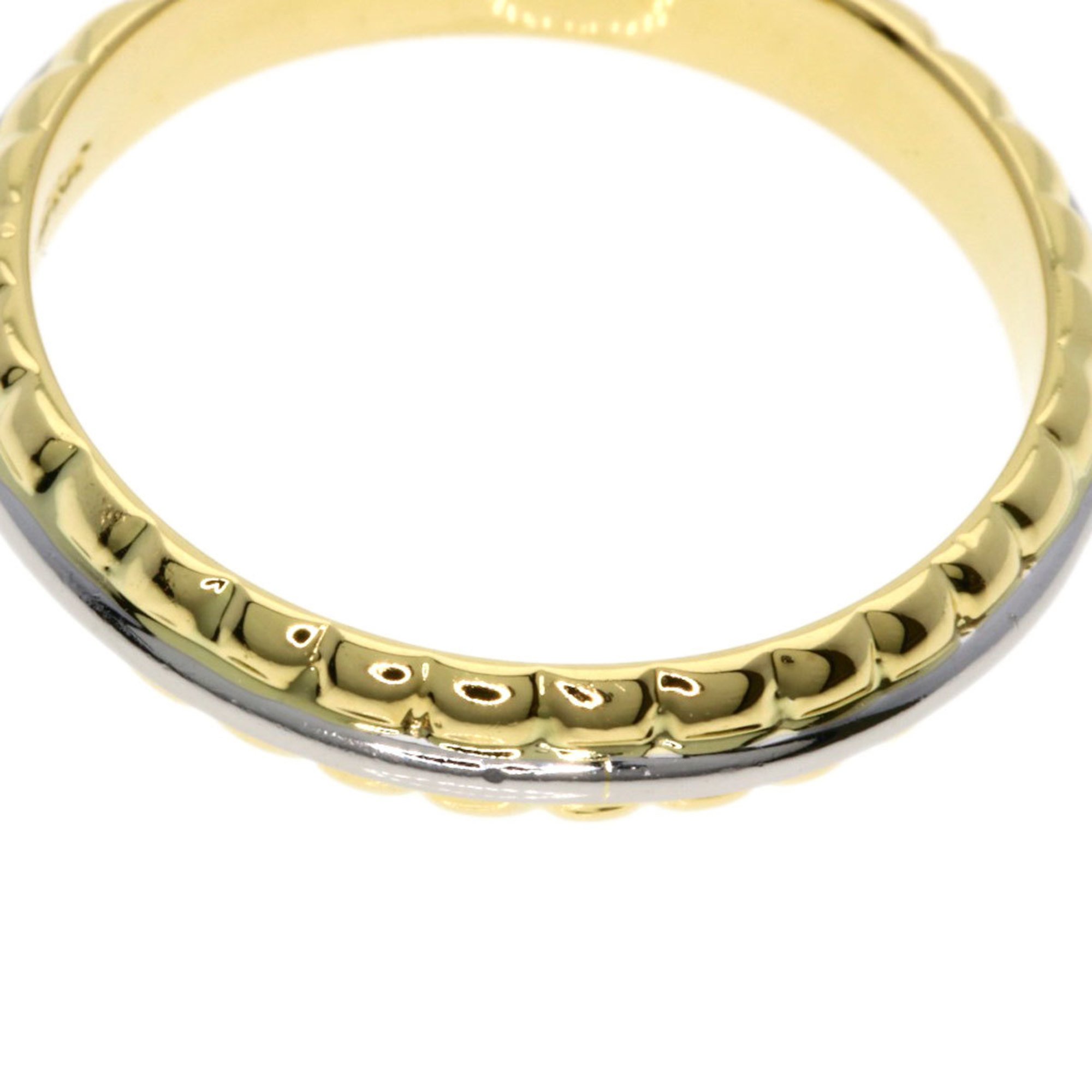 Christian Dior Dior Design Ring, 18K Yellow Gold PT950, Women's