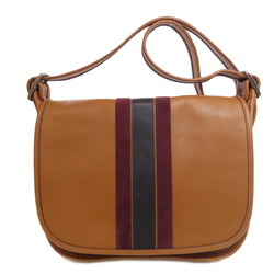 Coach F57459 Heritage Stripe Shoulder Bag Leather Women's COACH