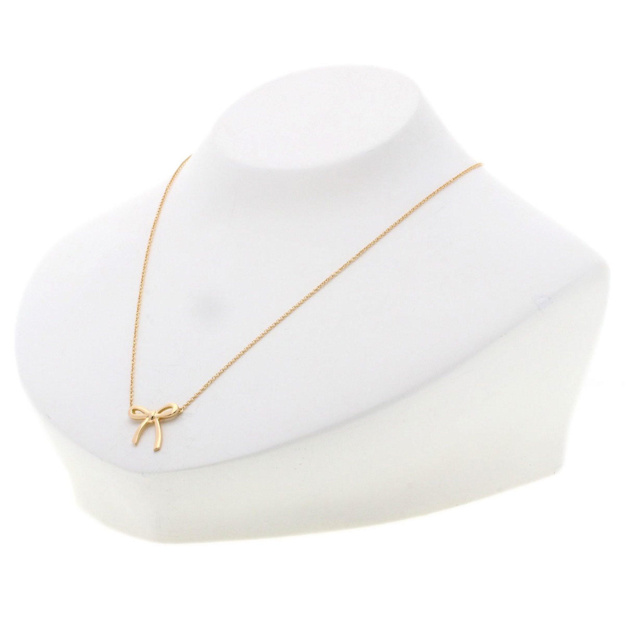 Tiffany Bow Necklace, 18K Pink Gold, Women's, TIFFANY&Co.