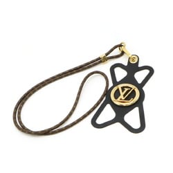 LOUIS VUITTON Louis Vuitton Monogram Phone Holder Louise iPhone Smartphone Silicone Noir Black M68382