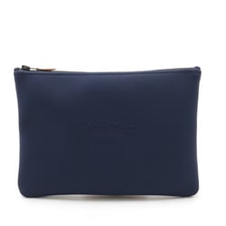 HERMES Hermes Truss Flat MM Neoban Multi Pouch Clutch Bag Second Polyamide Elastane Dark Navy