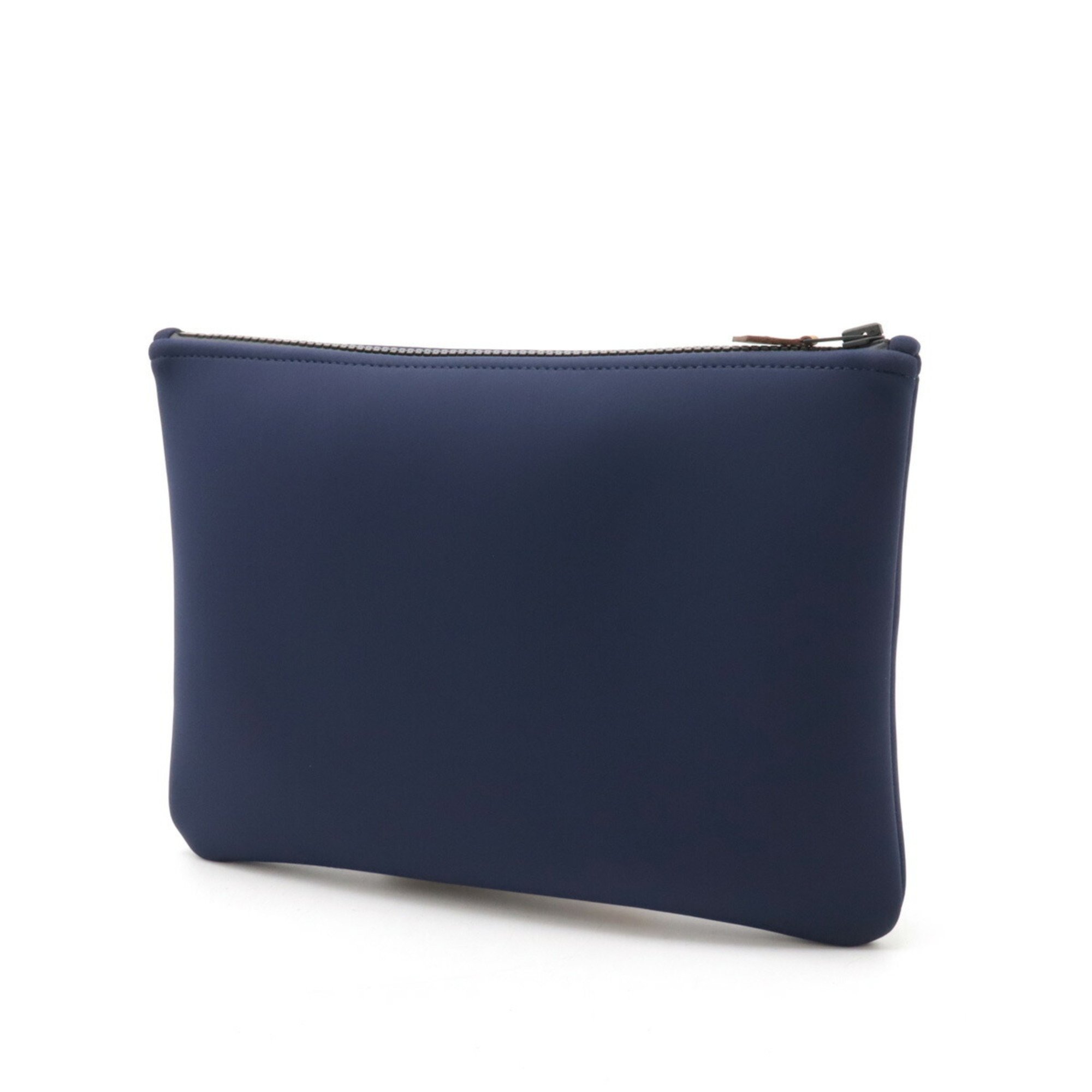 HERMES Hermes Truss Flat MM Neoban Multi Pouch Clutch Bag Second Polyamide Elastane Dark Navy