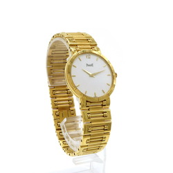 PIAGET Dancer White Dial K18YG 750 Solid Gold Men's Quartz Watch 84023 K81