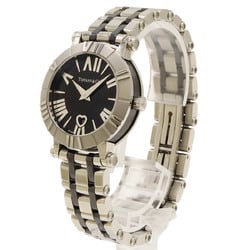 TIFFANY&Co. Tiffany Atlas Date Black Dial SS Ceramic Women's Quartz Watch Z1300.11.11A20A00A