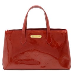 LOUIS VUITTON Louis Vuitton Monogram Vernis Wilshire PM Handbag Tote Bag Patent Calfskin Pomme d'Amour Red M93642