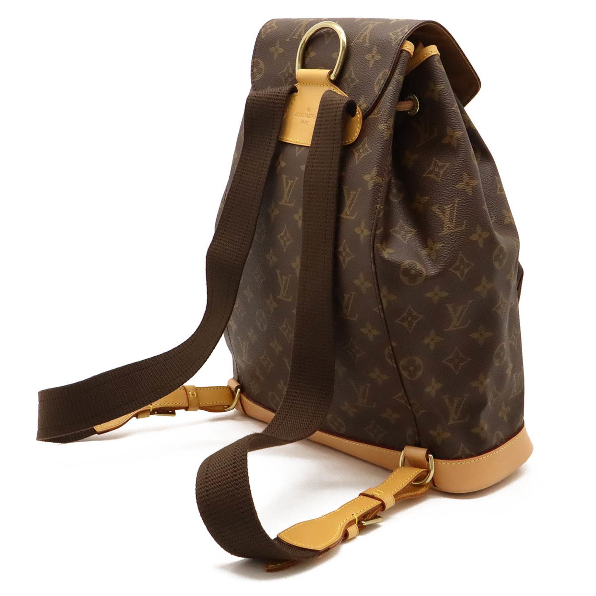 LOUIS VUITTON Louis Vuitton Monogram Montsouris GM Rucksack Backpack Shoulder Bag M51135