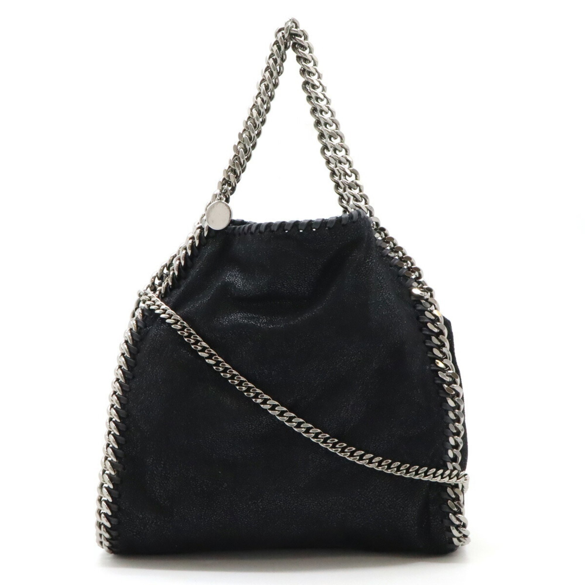 STELLA McCARTNEY Stella McCartney Falabella Tote Bag Shoulder Chain Leather Black 371223