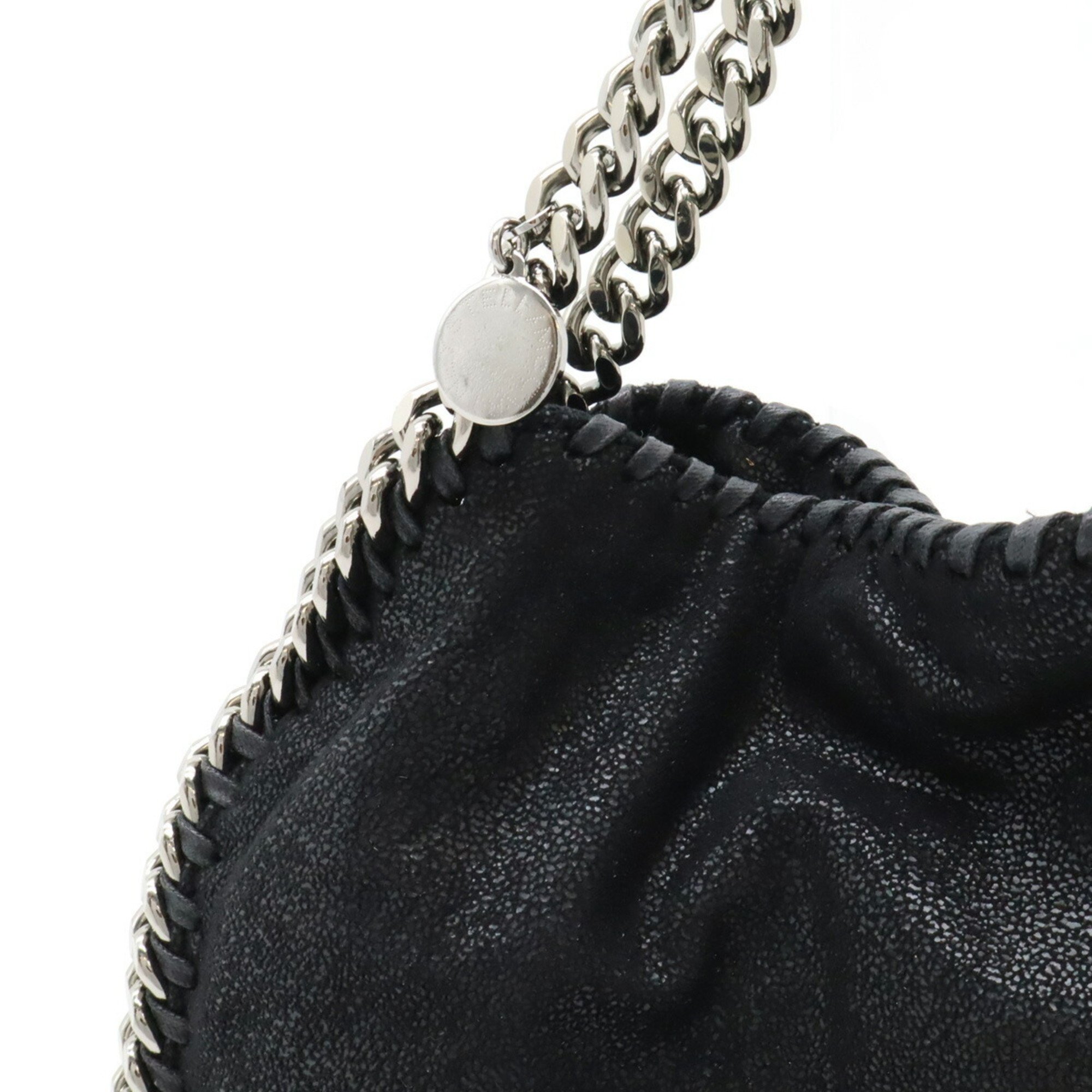 STELLA McCARTNEY Stella McCartney Falabella Tote Bag Shoulder Chain Leather Black 371223