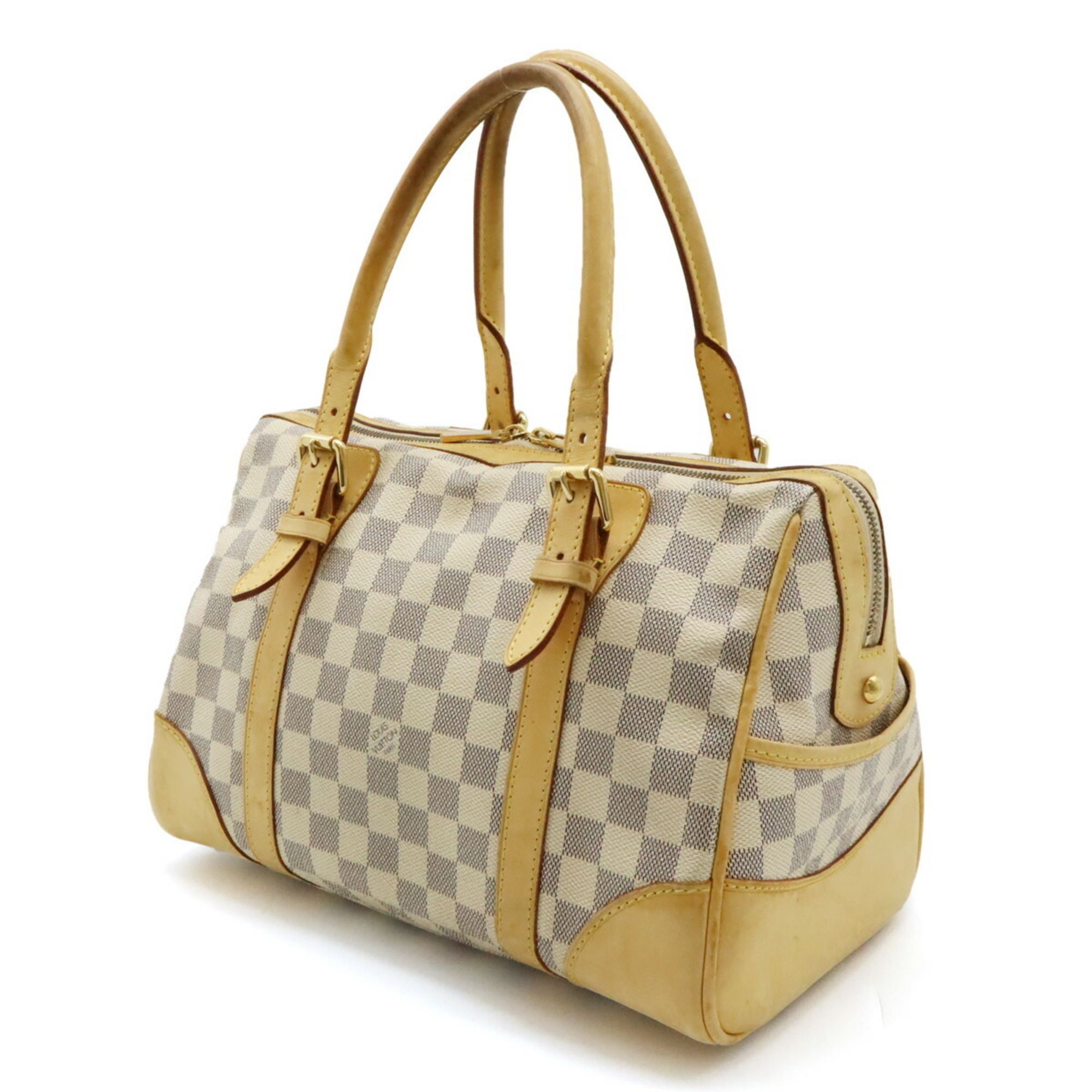 LOUIS VUITTON Damier Azur Berkeley Handbag Boston Bag N52001