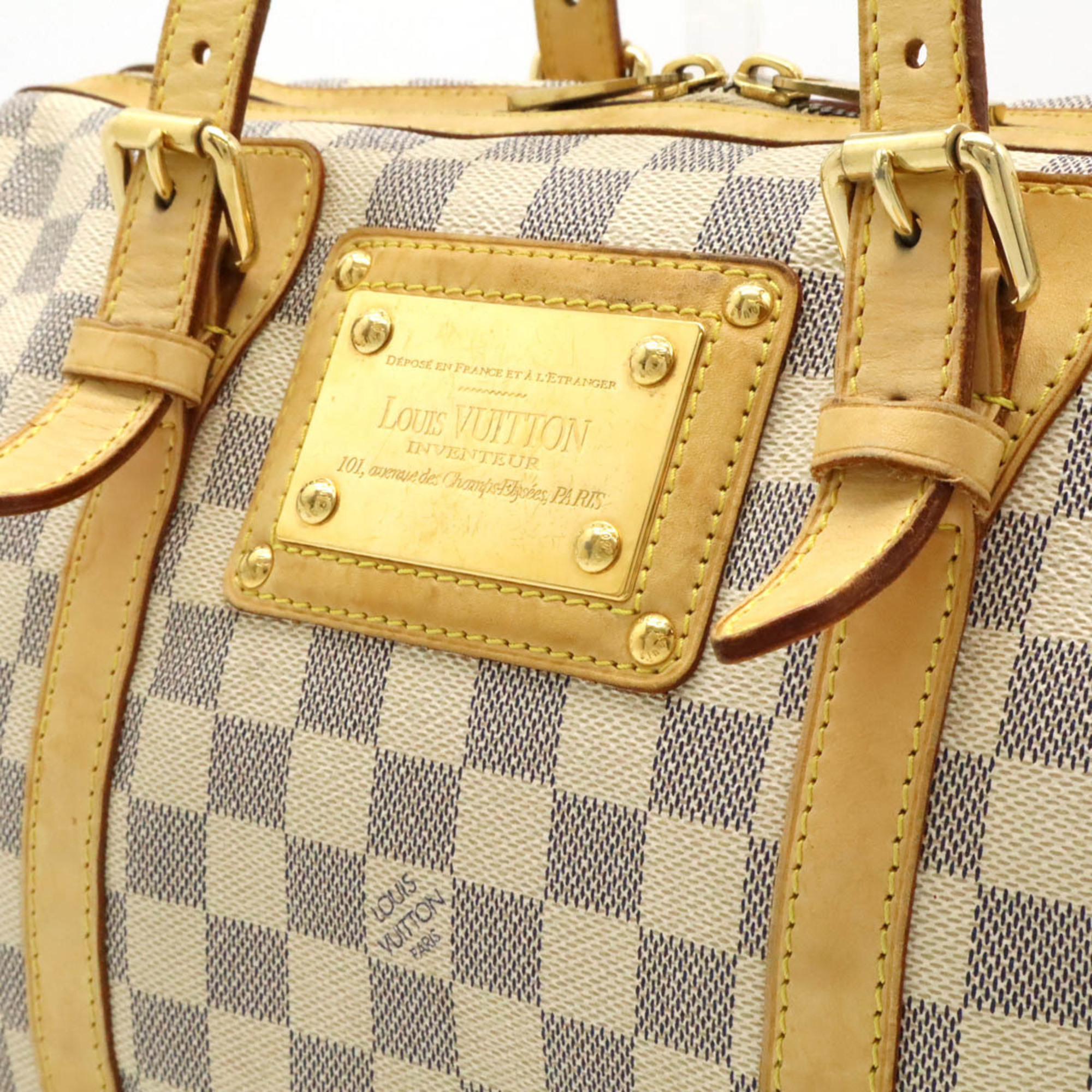 LOUIS VUITTON Damier Azur Berkeley Handbag Boston Bag N52001