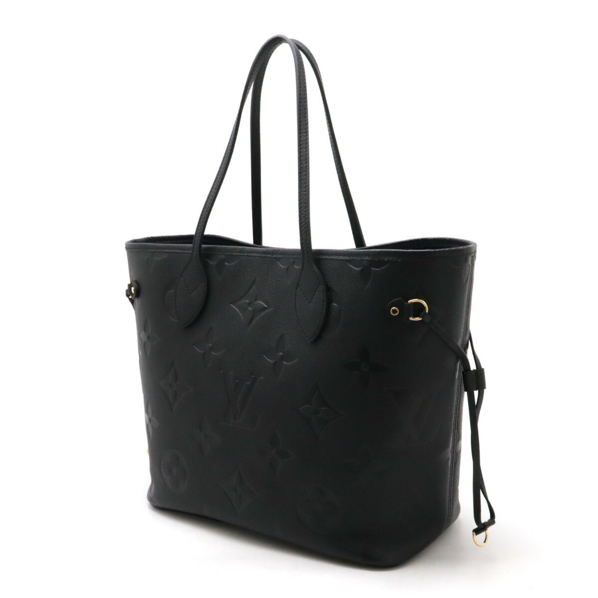 LOUIS VUITTON Louis Vuitton Monogram Empreinte Neverfull MM Tote Bag Shoulder Leather Noir M45685