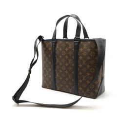 LOUIS VUITTON Louis Vuitton Monogram Macassar Weekend Tote PM Bag Shoulder M45734