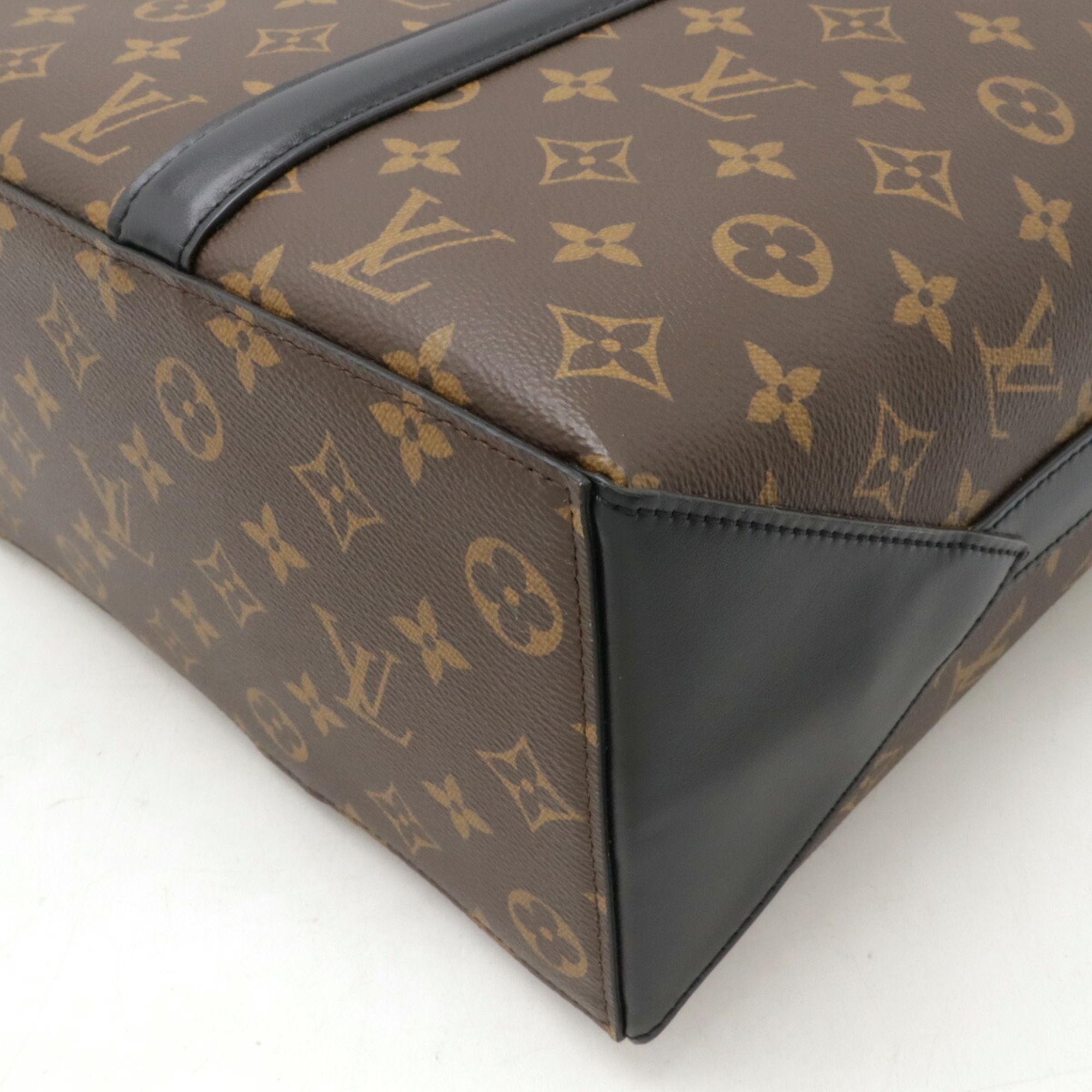 LOUIS VUITTON Louis Vuitton Monogram Macassar Weekend Tote PM Bag Shoulder M45734