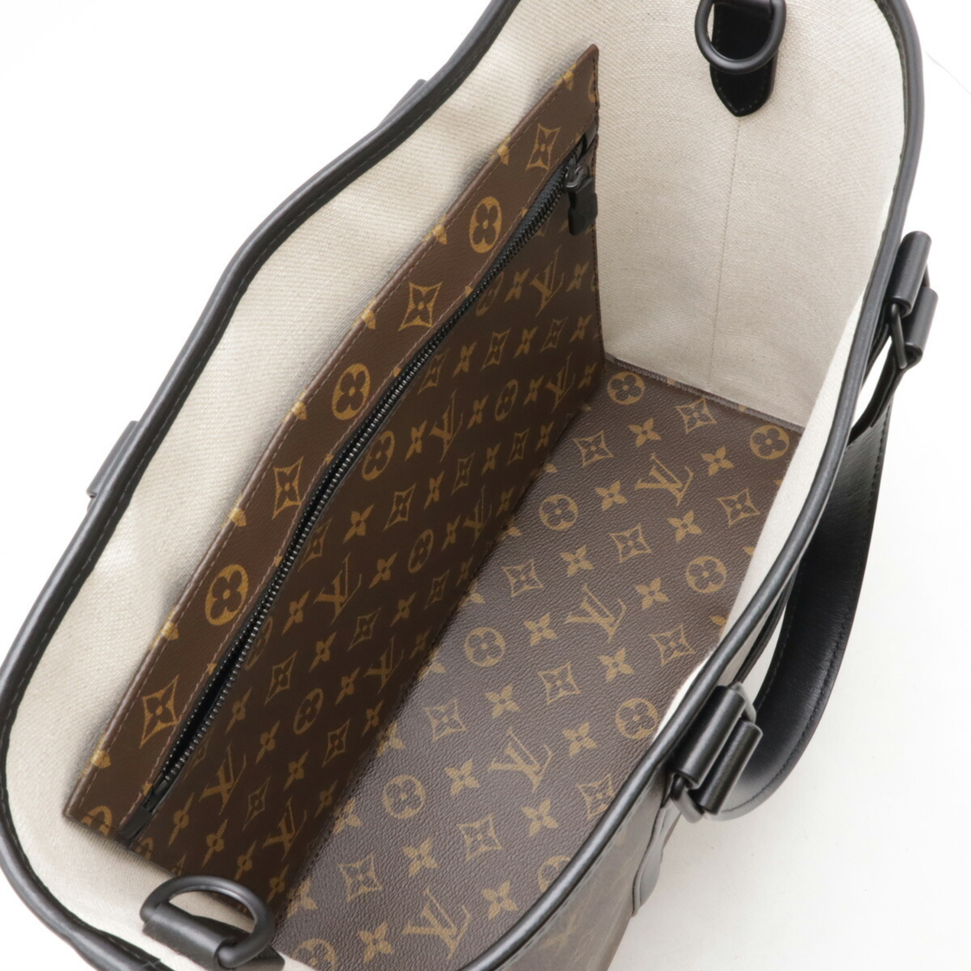 LOUIS VUITTON Louis Vuitton Monogram Macassar Weekend Tote PM Bag Shoulder M45734