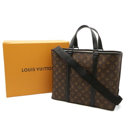 LOUIS VUITTON Louis Vuitton Monogram Macassar Weekend Tote PM Bag Shoulder M45734