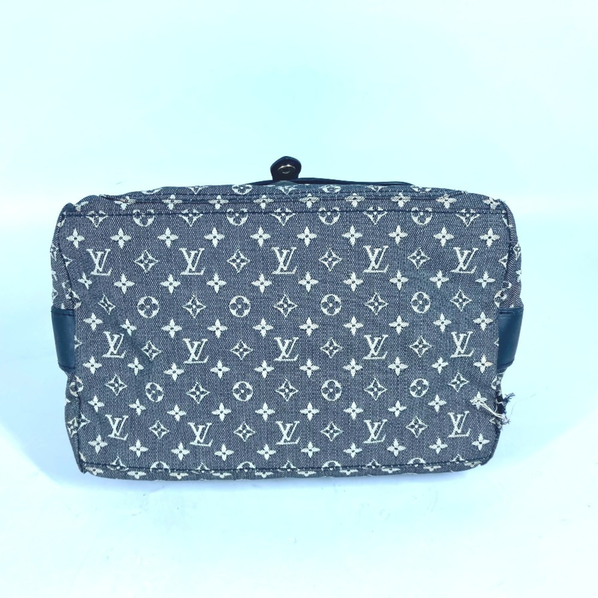 LOUIS VUITTON M92508 Monogram Sac Marie Kate Boston Bag Shoulder Handbag Canvas Women's Navy