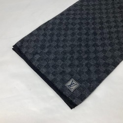 LOUIS VUITTON M70028 Echarpe Petit Damier Scarf Wool Men's Grey