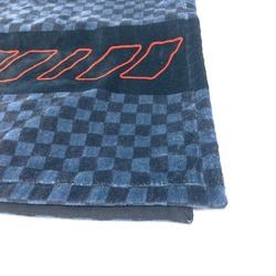 LOUIS VUITTON M73393 Damier Cobalt Dora Doubanda Lace Beach Towel Bath Cotton Men's Women's Navy