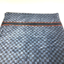 LOUIS VUITTON M73393 Damier Cobalt Dora Doubanda Lace Beach Towel Bath Cotton Men's Women's Navy