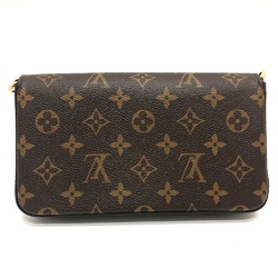 LOUIS VUITTON M81896 Pochette Felicie Shoulder Bag Monogram Canvas Women's Brown