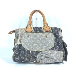 LOUIS VUITTON M95381 Monogram Denim Patchwork Speedy 30 Handbag Boston Bag Men's Women's Black L-240801-9