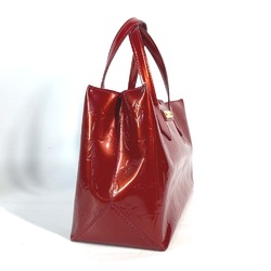 LOUIS VUITTON M93642 Monogram Vernis Wilshire PM Handbag Tote Bag Women's Red