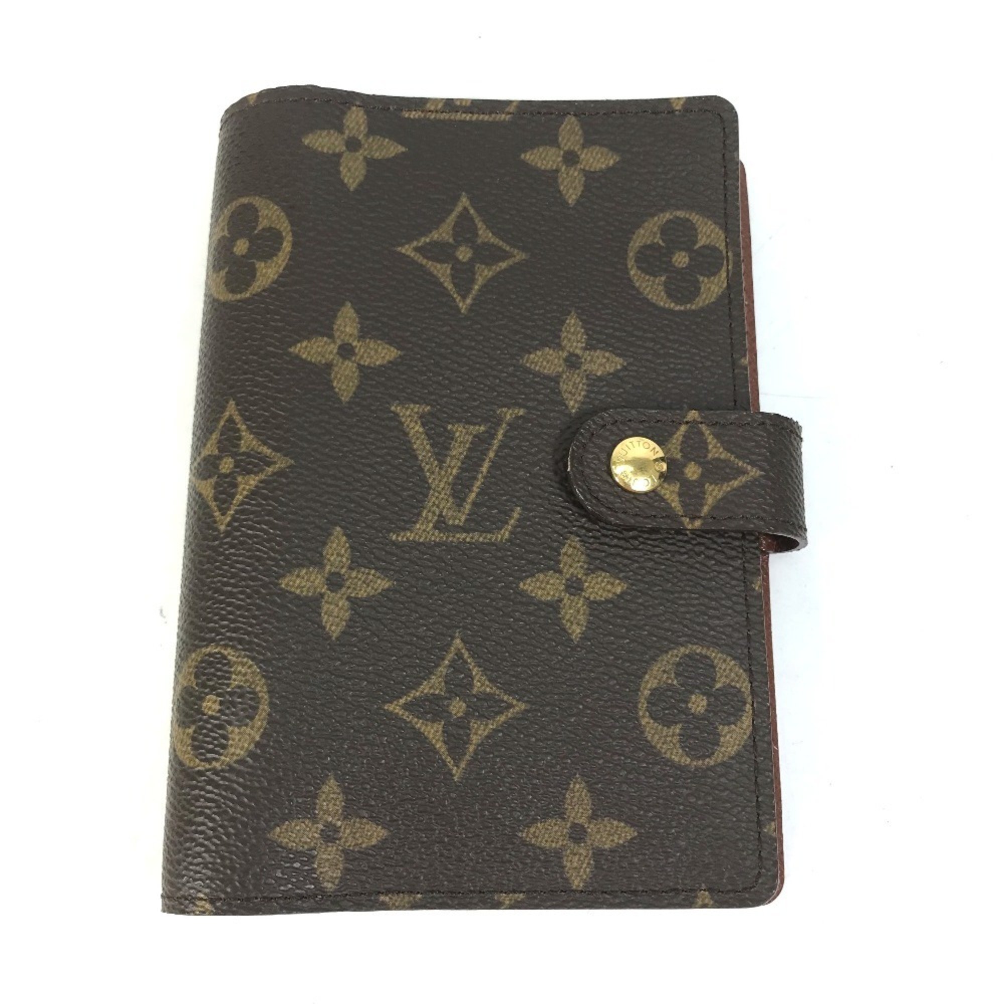 LOUIS VUITTON R20005 Monogram Agenda PM Case Notebook Cover Canvas Women's Brown