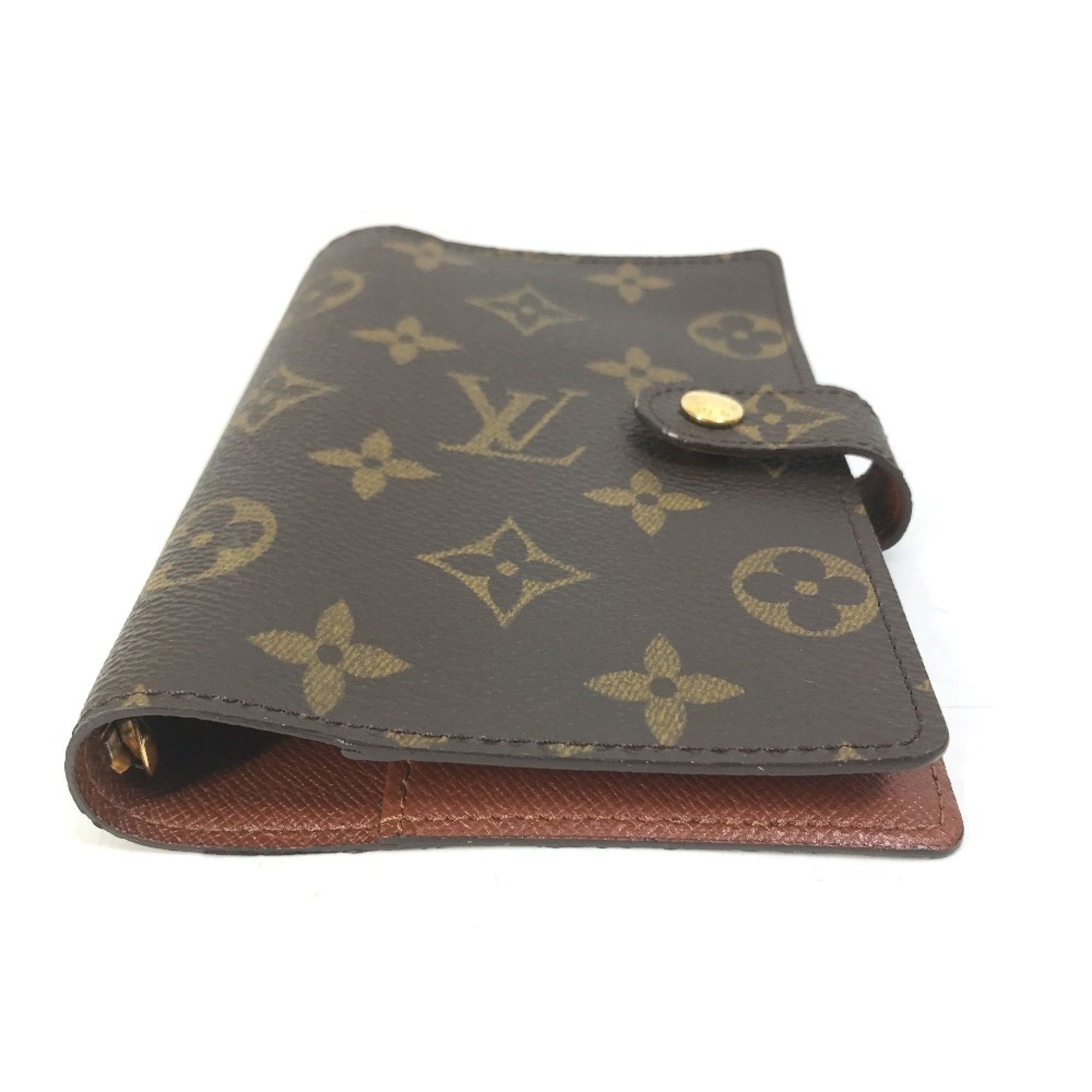 LOUIS VUITTON R20005 Monogram Agenda PM Case Notebook Cover Canvas Women's Brown