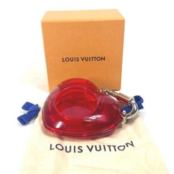 LOUIS VUITTON R17599 Carabiner Tambour Horizon Heart Watch Storage Goods Keychain Plastic Women's Red