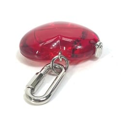 LOUIS VUITTON R17599 Carabiner Tambour Horizon Heart Watch Storage Goods Keychain Plastic Women's Red