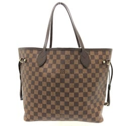 LOUIS VUITTON Louis Vuitton N40599 Neverfull MM Tote Bag Damier Canvas Women's Ebene Brown