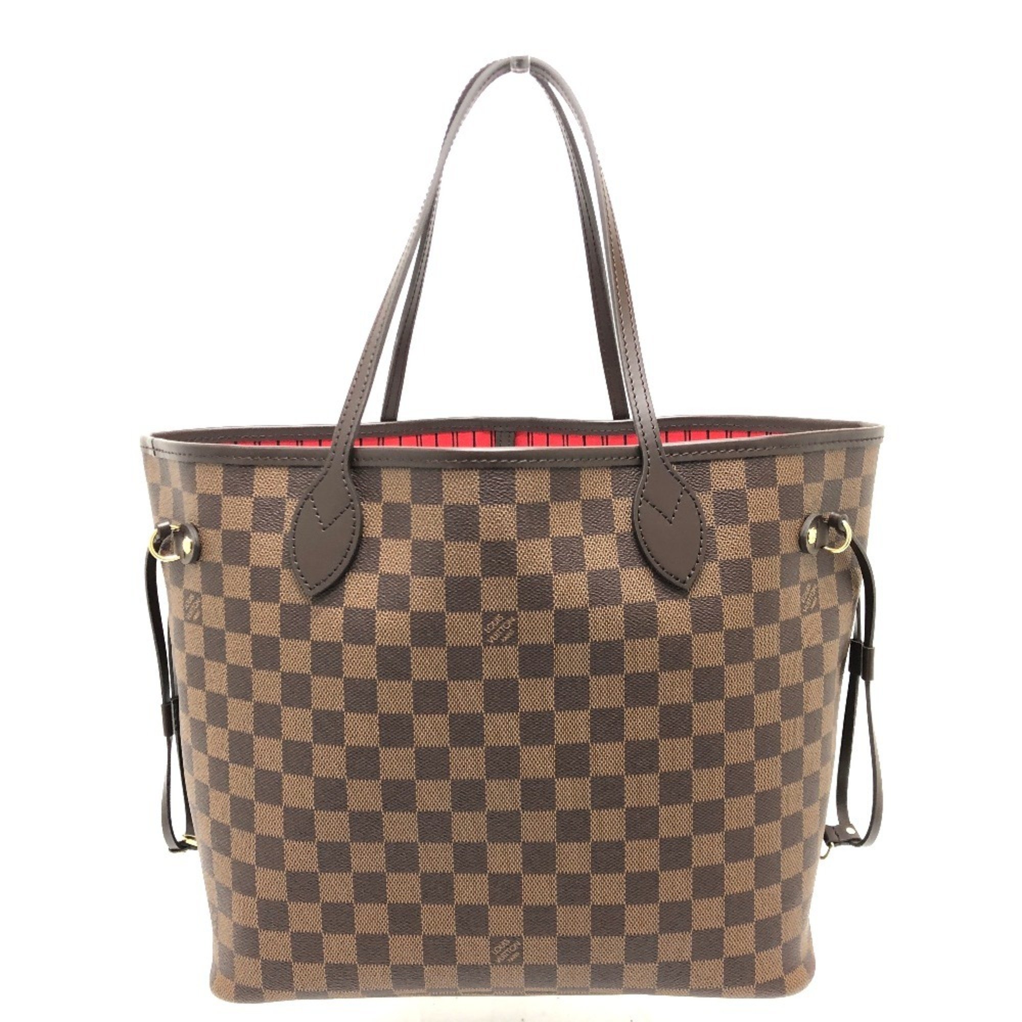 LOUIS VUITTON Louis Vuitton N40599 Neverfull MM Tote Bag Damier Canvas Women's Ebene Brown