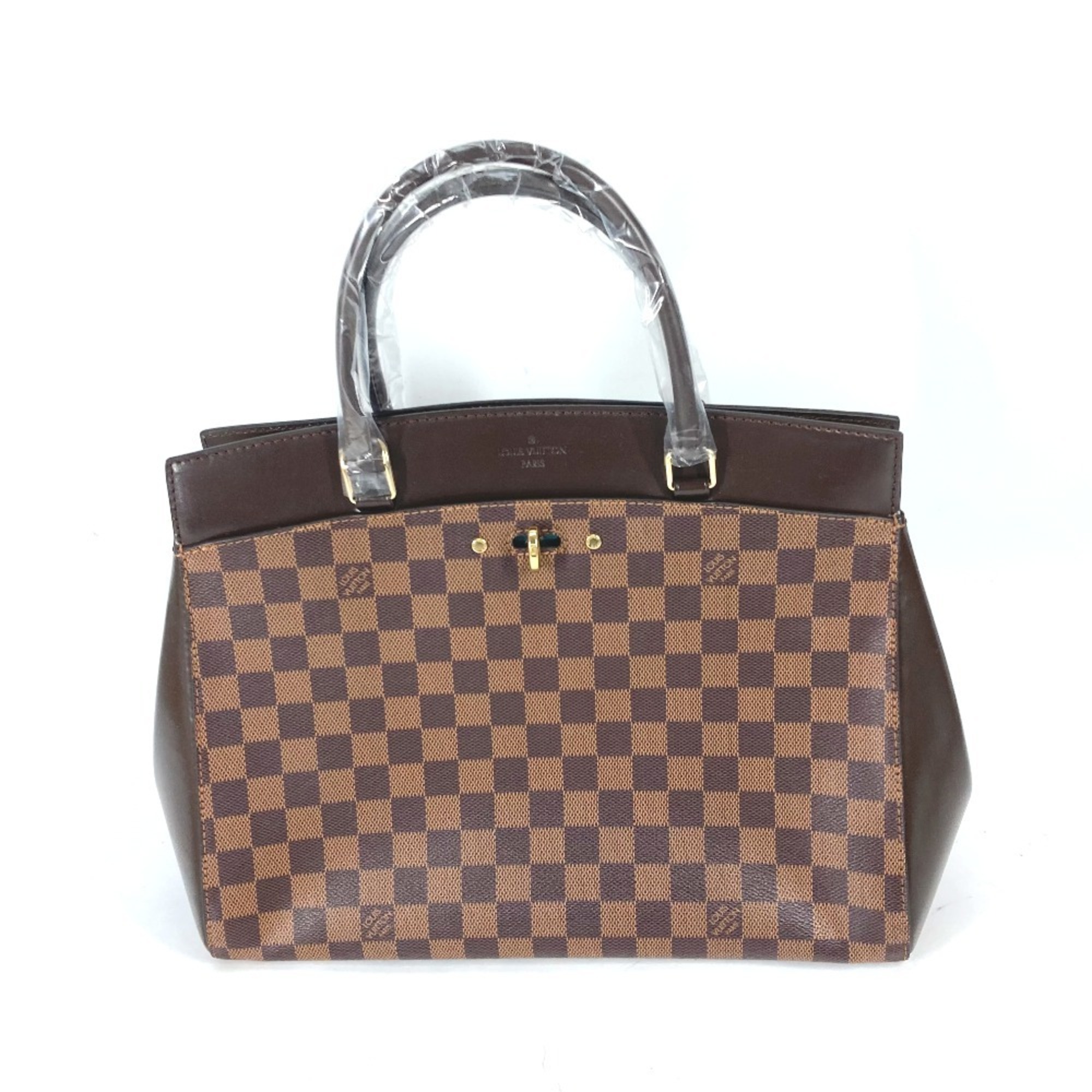 LOUIS VUITTON N41150 Damier Rivoli MM Shoulder Bag Tote Handbag Canvas Women's Ebene Brown