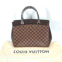 LOUIS VUITTON N41150 Damier Rivoli MM Shoulder Bag Tote Handbag Canvas Women's Ebene Brown