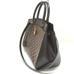 LOUIS VUITTON N41150 Damier Rivoli MM Shoulder Bag Tote Handbag Canvas Women's Ebene Brown