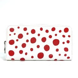 LOUIS VUITTON M81961 Epi Limited Edition LV x YK Zippy Wallet Yayoi Kusama Round Long Leather Ladies Rouge Red