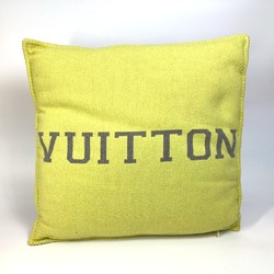 LOUIS VUITTON MP2158 Cushion Julio Louis Wool Cashmere Men's Women's Yellow x Gray