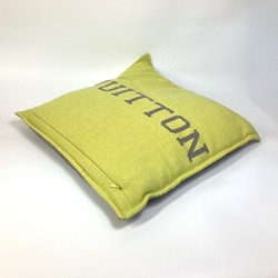 LOUIS VUITTON MP2158 Cushion Julio Louis Wool Cashmere Men's Women's Yellow x Gray