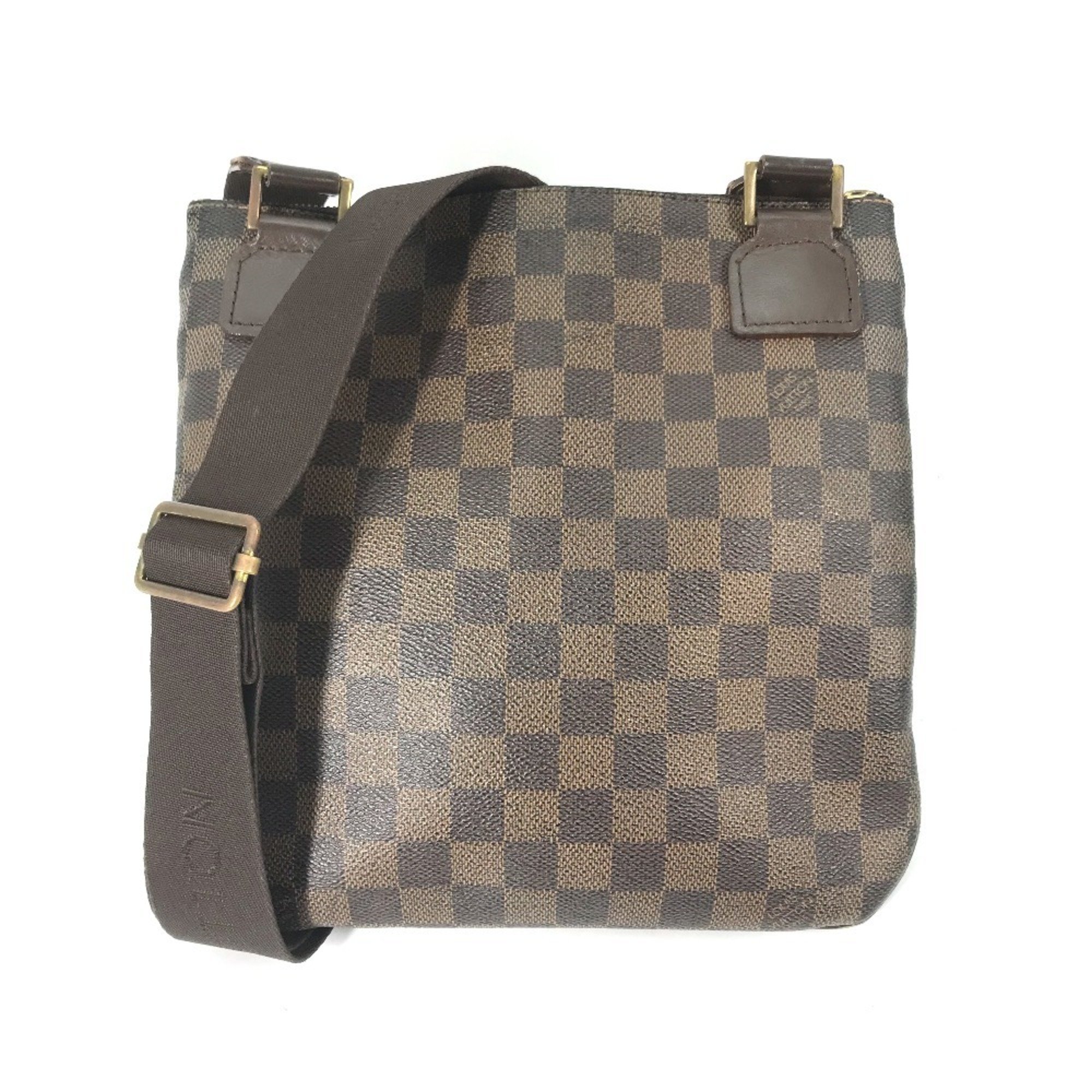 LOUIS VUITTON N51111 Damier Pochette Bosphore No Gusset Shoulder Bag Canvas Women's Ebene Brown