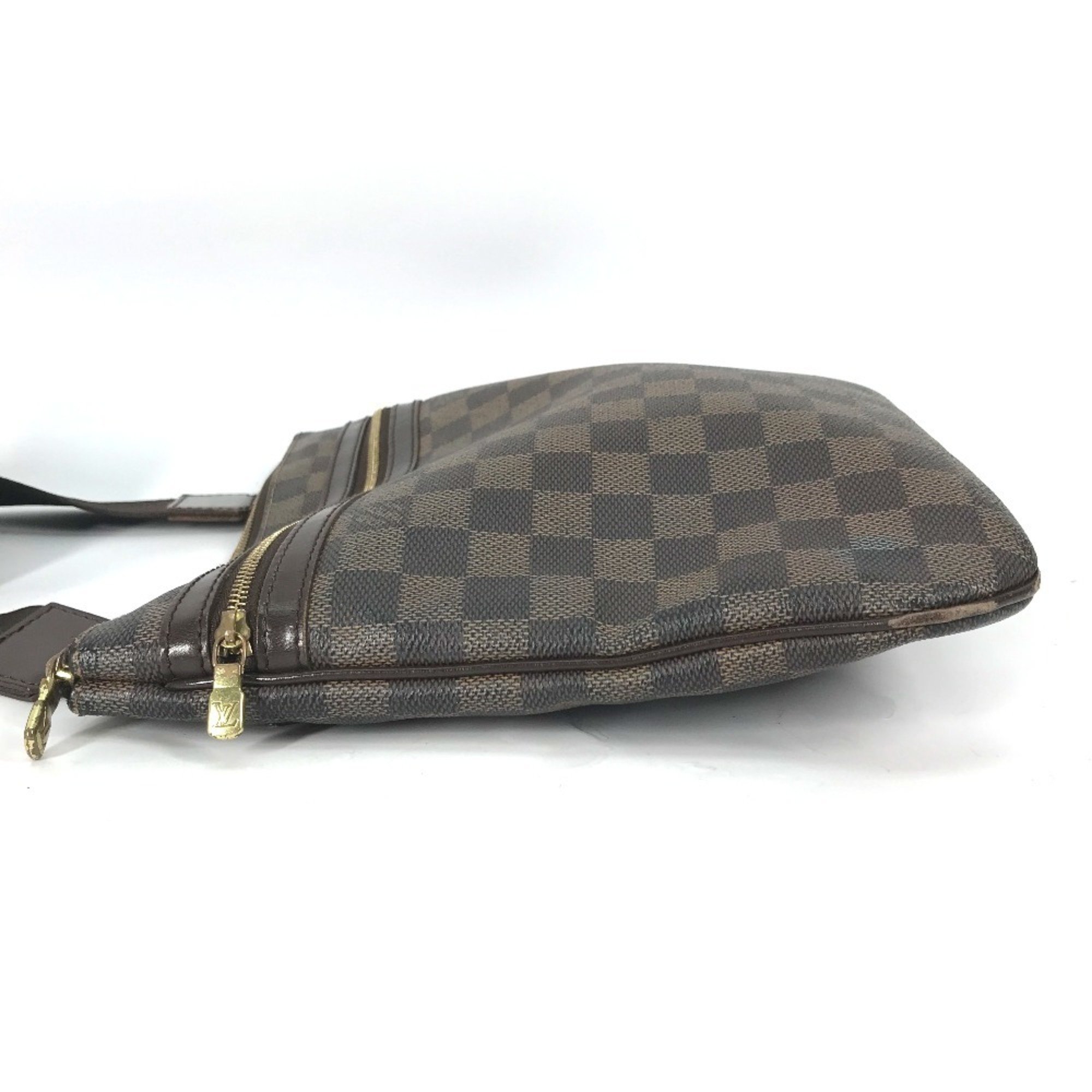 LOUIS VUITTON N51111 Damier Pochette Bosphore No Gusset Shoulder Bag Canvas Women's Ebene Brown