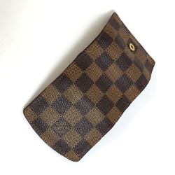 LOUIS VUITTON M64681 Damier Cufflinks Case Tri-Fold Canvas Men's Women's Ebene