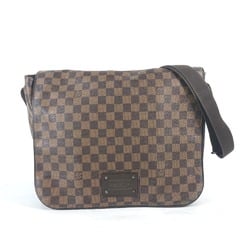 LOUIS VUITTON N51211 Damier Brooklyn MM Bag Shoulder Canvas Women's Ebene Brown