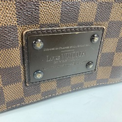 LOUIS VUITTON N51211 Damier Brooklyn MM Bag Shoulder Canvas Women's Ebene Brown